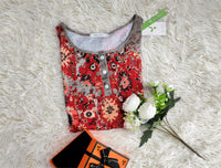 Vintage Aztec Print Longsleeve - Autumn Pattern