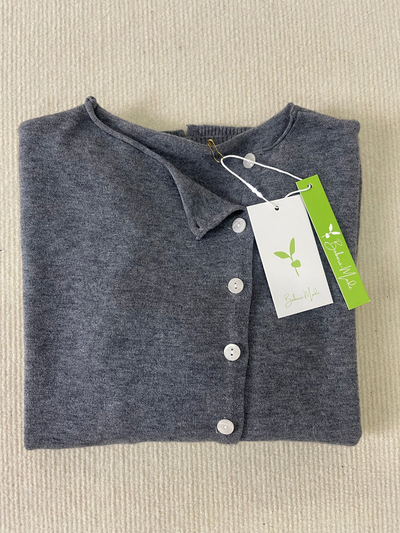 Einfacher Uni-Longsleeve-Pullover - PurStyle