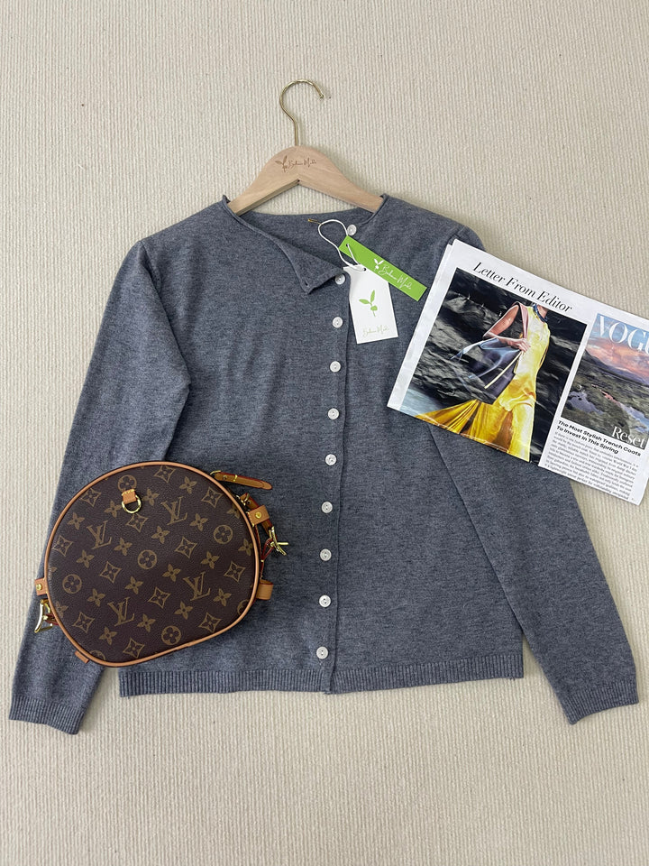 Einfacher Uni-Longsleeve-Pullover - PurStyle