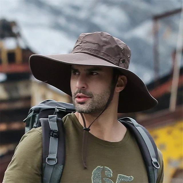 Outdoor Sommerhut mit Kinnband und Wasserabweisendem Stoff – Ranger
