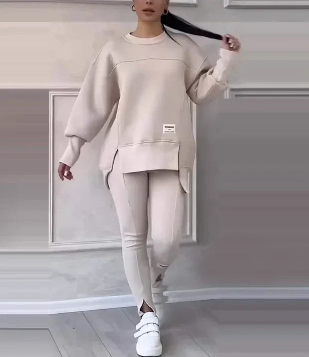 Legeres Damen Set aus Sweatshirt und Leggings - Elena