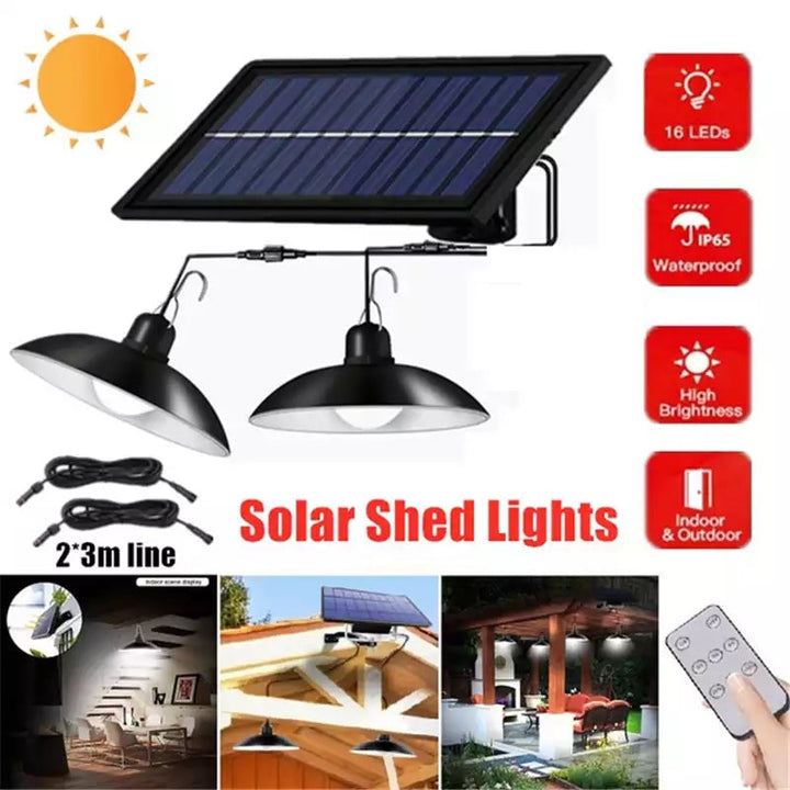 Kabelloses Solar-LED-Lampenset mit Fernbedienung – TwinRay