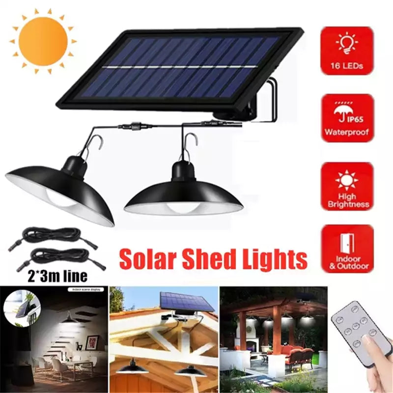 Kabelloses Solar-LED-Lampenset mit Fernbedienung – TwinRay