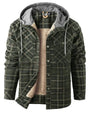 Kariertes Herren-Outdoorjacke mit Isolierung & wasserabweisender Beschichtung – Ragnar