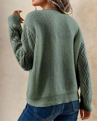 Stilvoller V-Ausschnitt-Pullover - Selena