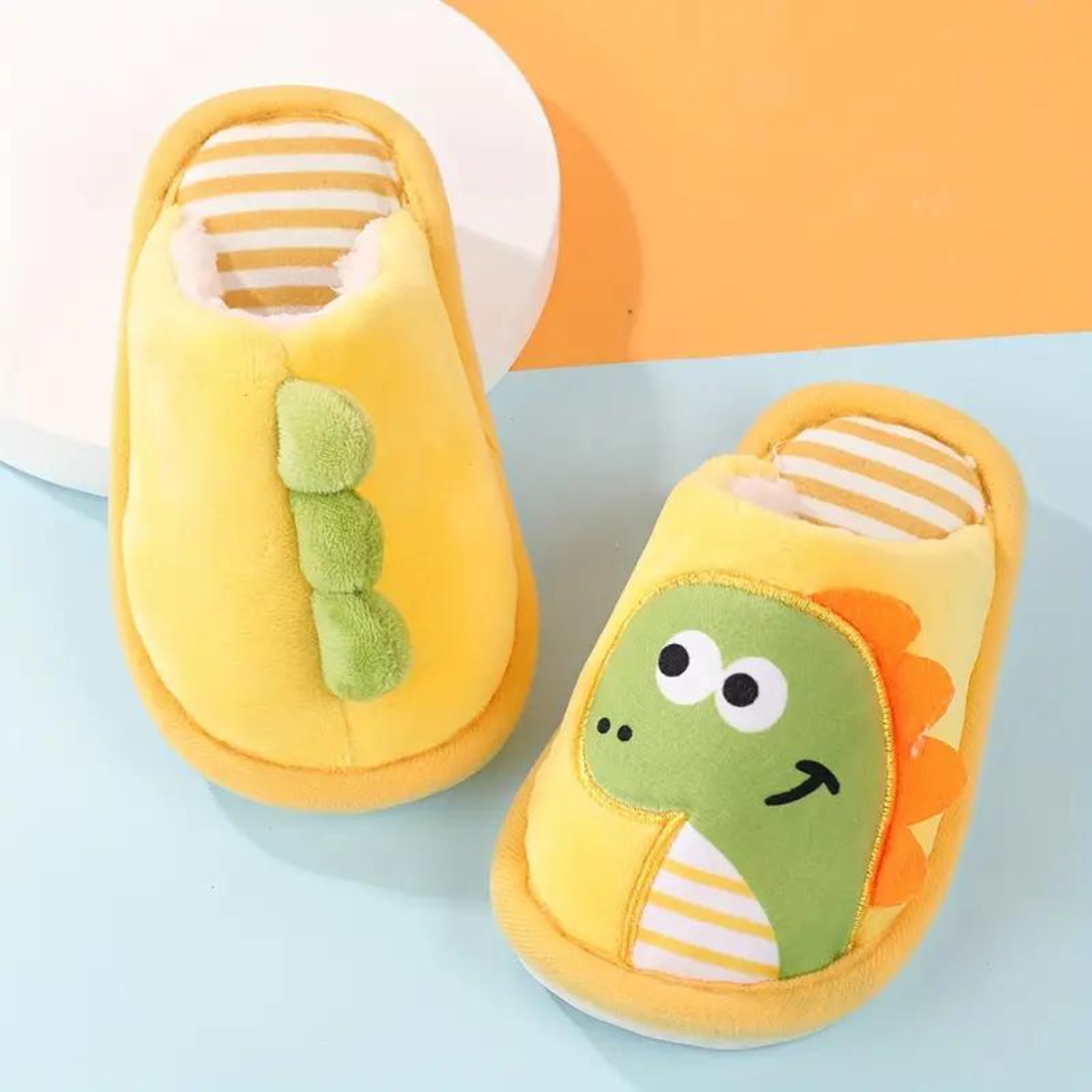 Children's Slippers with Dino Design – RoarySteps