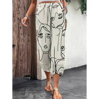 Casual Dames Zomerbroek met Wijde Pijpen en Elastische Band – Yara