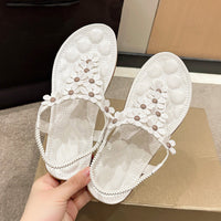 BloomGrace Sandalen | Stilvolle Sandalen mit Blumendetail für Frauen