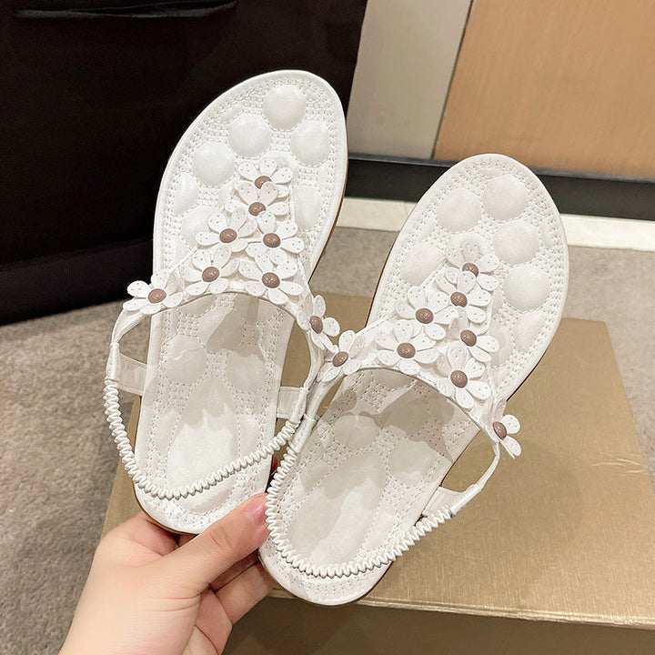 BloomGrace Sandalen | Stilvolle Sandalen mit Blumendetail für Frauen