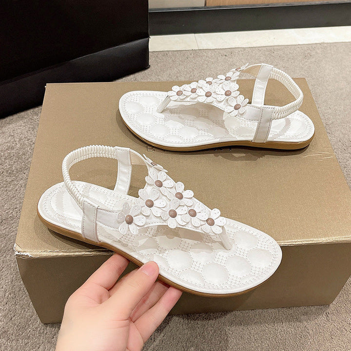 BloomGrace Sandalen | Stilvolle Sandalen mit Blumendetail für Frauen