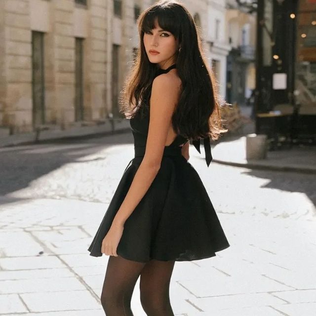 Satin Cocktailkleid mit Flare-Schnitt - Valeria