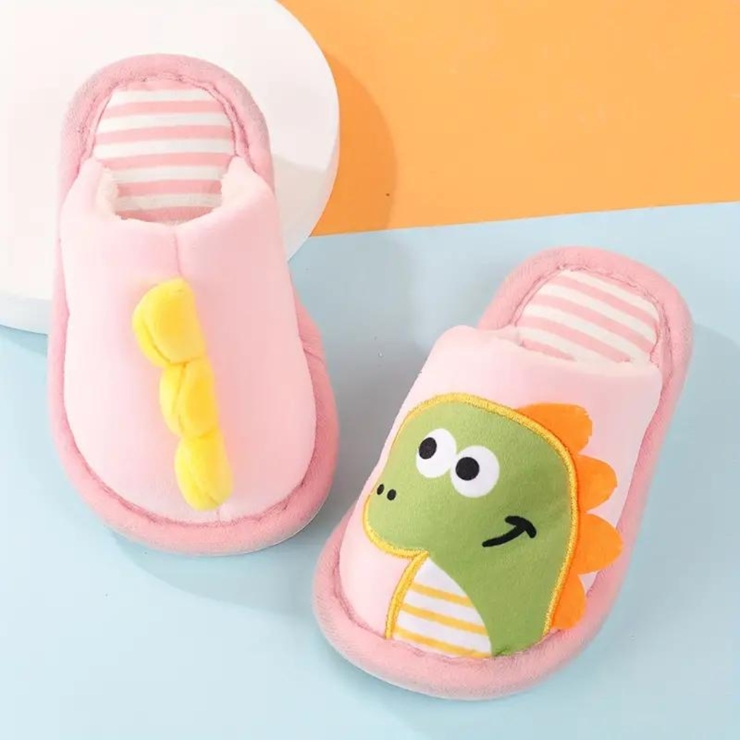 Children's Slippers with Dino Design – RoarySteps