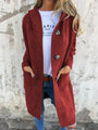 Gestrickte Lange Damenjacke mit Kapuze - Liv