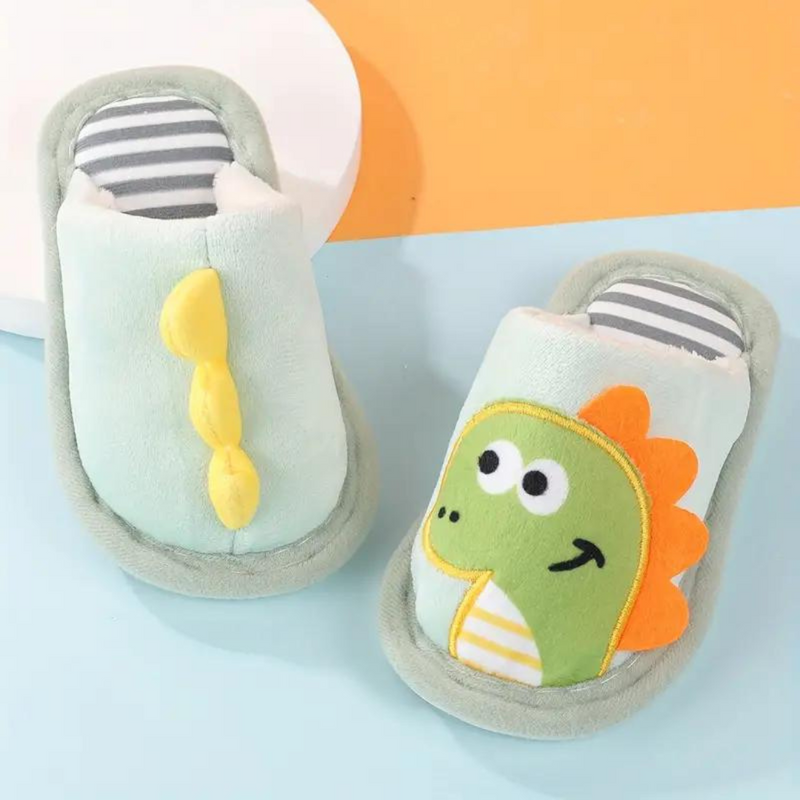 Children's Slippers with Dino Design – RoarySteps