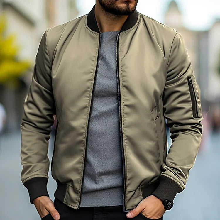 Herren Bomberjacke mit Arm Tasche – Jaron