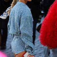 Denim Set with Sequins - Nova
