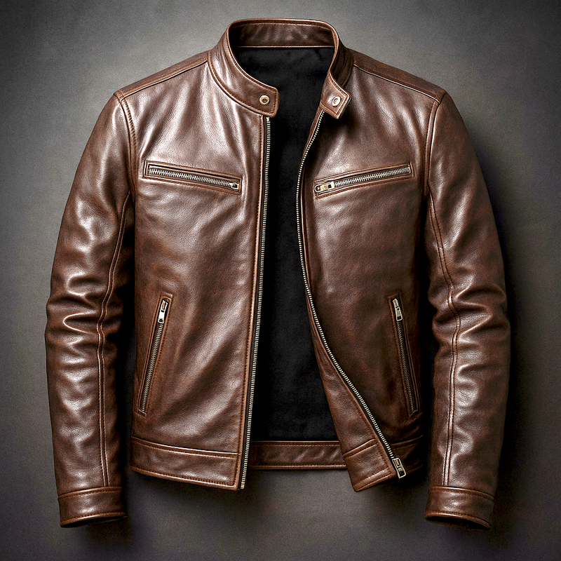 Vintage Leather Jacket for Men – Timeless Style, Premium Craftsmanship 4