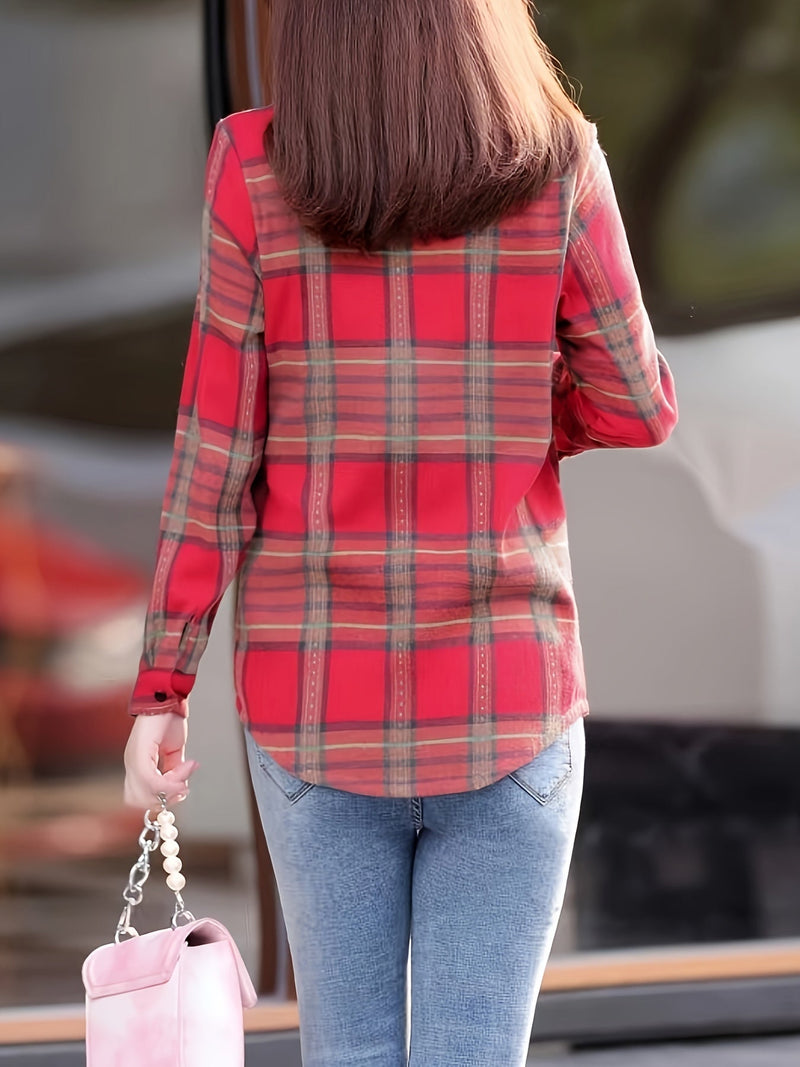 Gefütterte Casual Damenbluse - Nora
