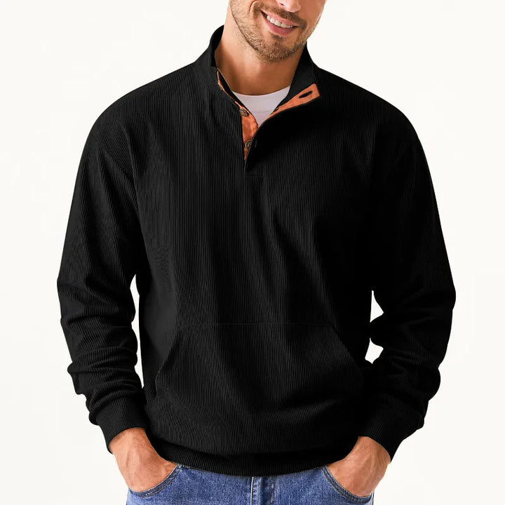 Herren-Sweater mit Stehkragen - Liam