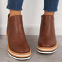 Trendige Damen-Stiefeletten mit Reißverschluss und Plateau - Alessia