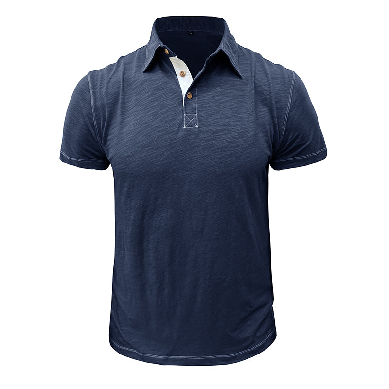 Herren-Poloshirt aus weicher Baumwolle – Matteo