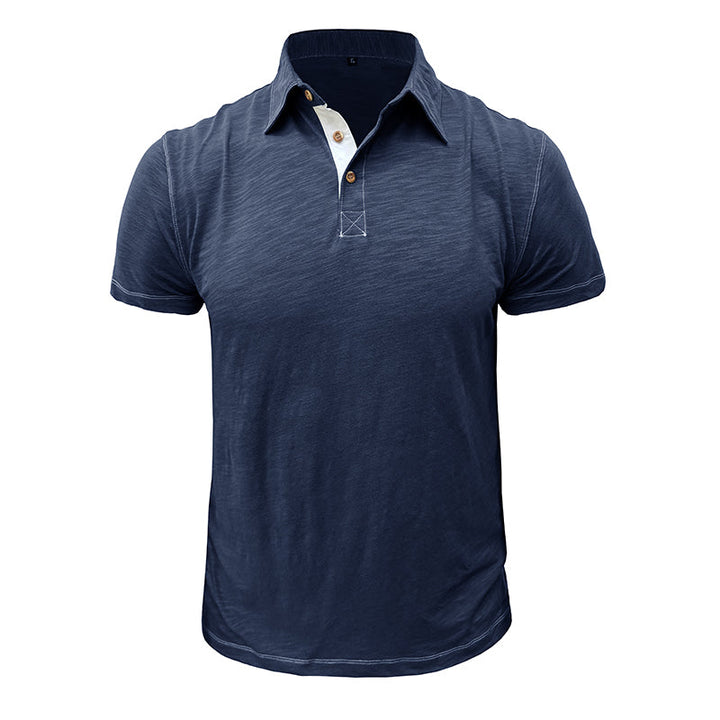 Herren-Poloshirt aus weicher Baumwolle – Matteo