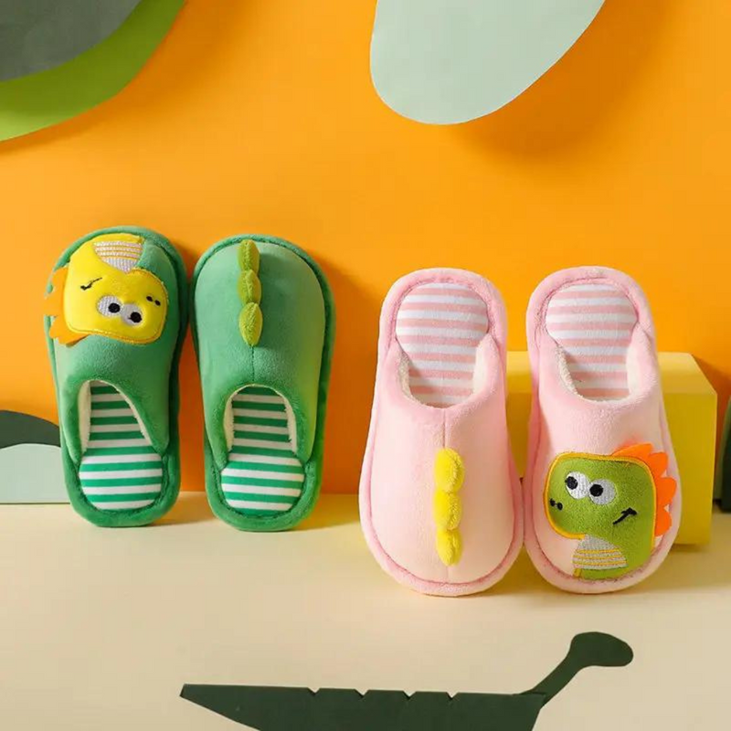 Children's Slippers with Dino Design – RoarySteps