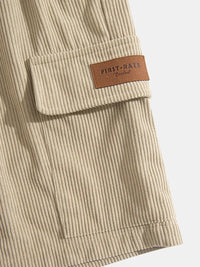Trendy Beige Corduroy Cargo Zomerbroek – Tobias