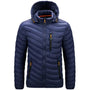 Wasserabweisende Herren-Daunenjacke mit abnehmbarer Kapuze – Alaric