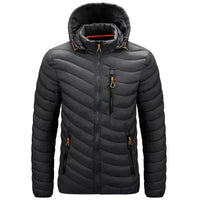 Waterafstotend heren donsjack met afneembare capuchon – Alaric