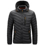 Wasserabweisende Herren-Daunenjacke mit abnehmbarer Kapuze – Alaric
