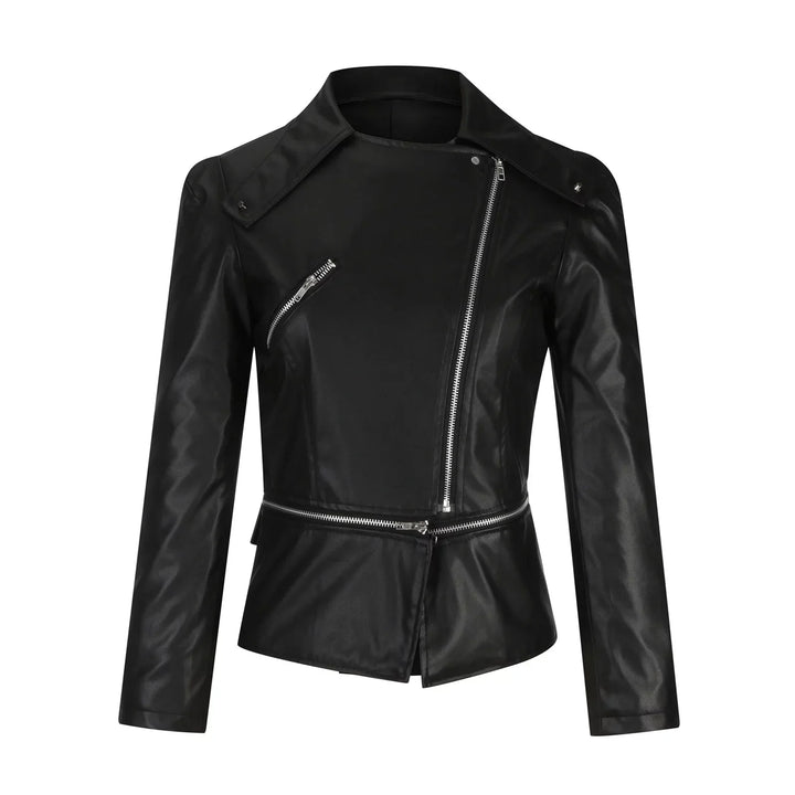 Olive Leder Bikerjacke | Cool & Stilvoll