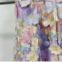 Tüll-Cocktailkleid mit Blumenapplikationen - Rosalie