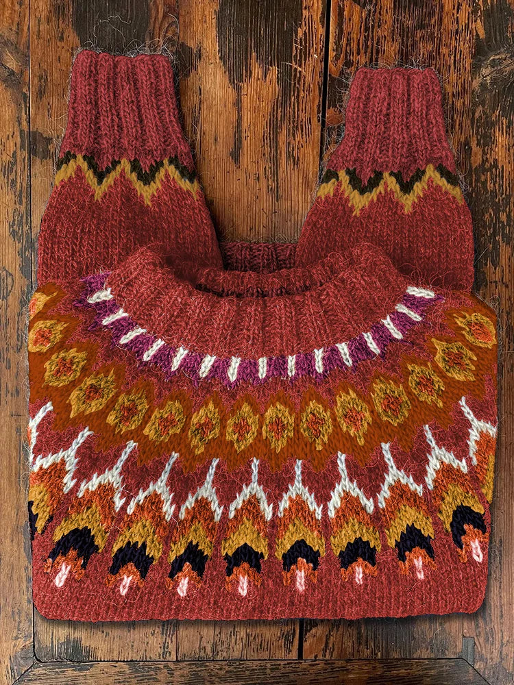 Retro gestrickter Damenpullover - Eloise