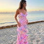 Buntes Sommerkleid mit Rüschen – Liora