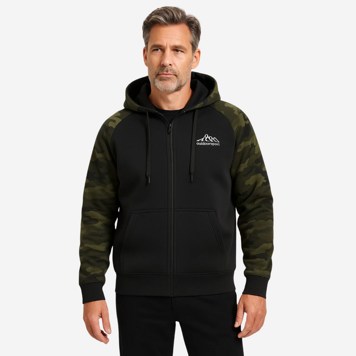 Warm en comfortabel heren camo fleecejack – Ethan