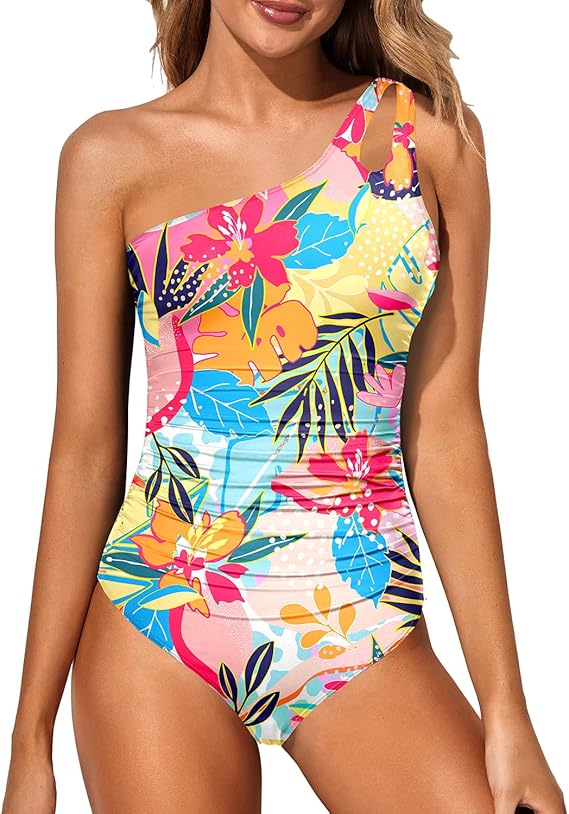 Shaping & Stylish One-Shoulder Women's Swimsuit – Daria