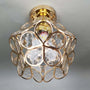 Künstlerische Glas-Deckenlampe mit Blumenmotiv - FlowerHall