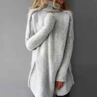 Langer Gestrickter Pullover - Livia