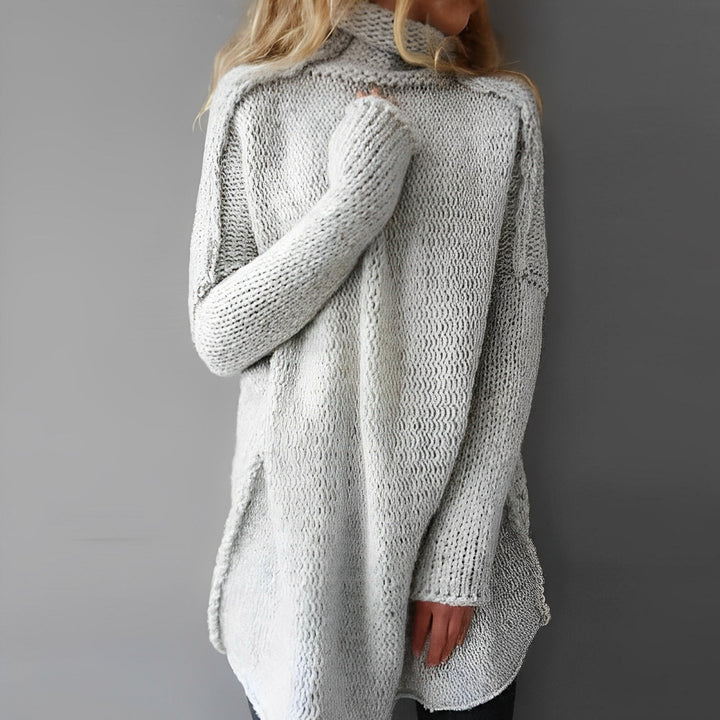 Langer Gestrickter Pullover - Livia