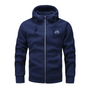 Herren Fleecejacke mit Kapuze und Reißverschluss – Sören