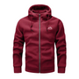 Herren Fleecejacke mit Kapuze und Reißverschluss – Sören