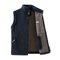 Herren Fleece Outdoor-Weste – Mit Stehkragen – Kaspar