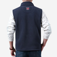 Herren Fleece Outdoor-Weste – Mit Stehkragen – Kaspar