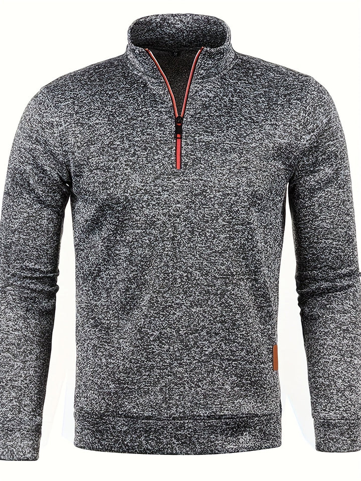 Heren Pullover met Halsrits voor Herfst & Winter – Matteo
