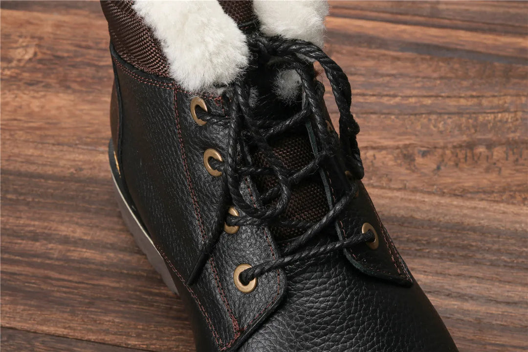 Leder-Winterstiefel | Mit herrlich warmem Wollfutter