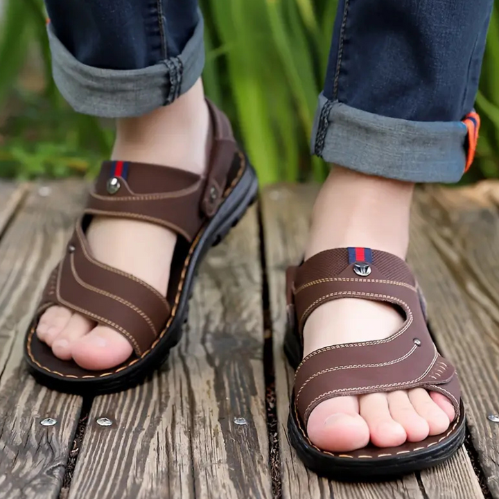 Lässige Ledersandalen für Herren - Leon