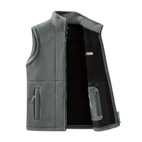 Herren Fleece Outdoor-Weste – Mit Stehkragen – Kaspar