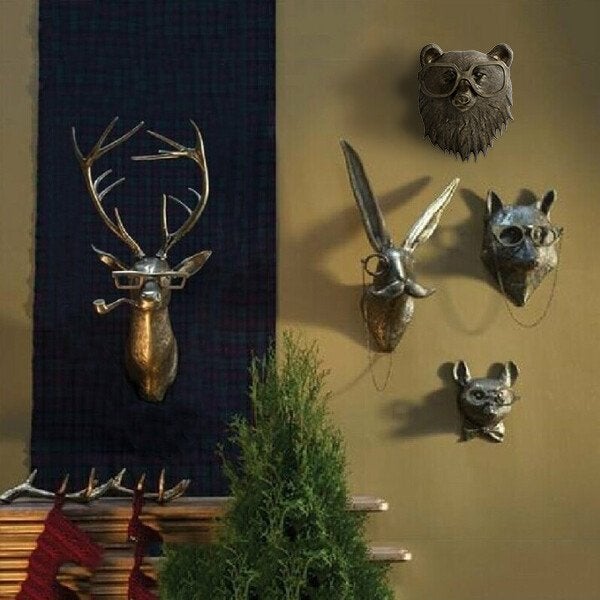 Speelse Dierenhoofd Muurdecoratie - WallCritters