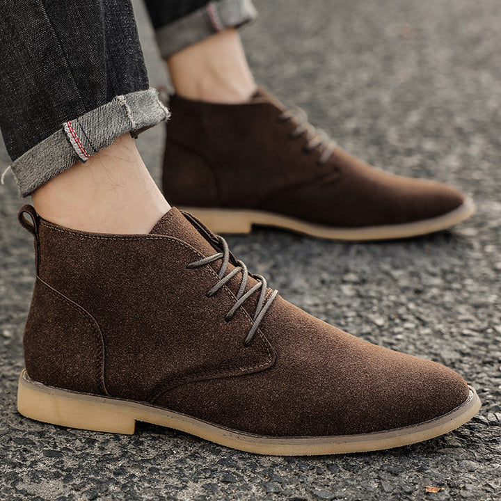 Stilvolle Herren-Schnürschuhe aus PU-Suede - Luca